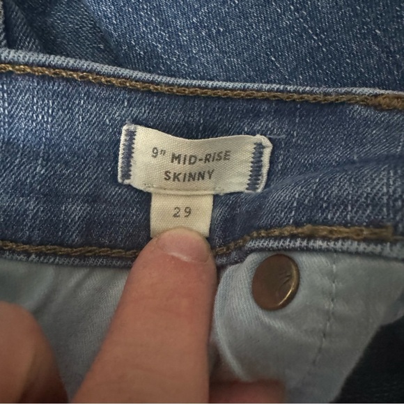 Madewell‎ Women’s 9" Mid-Rise Skinny Jeans in Pendale Wash Size 29 - Picture 4 of 10